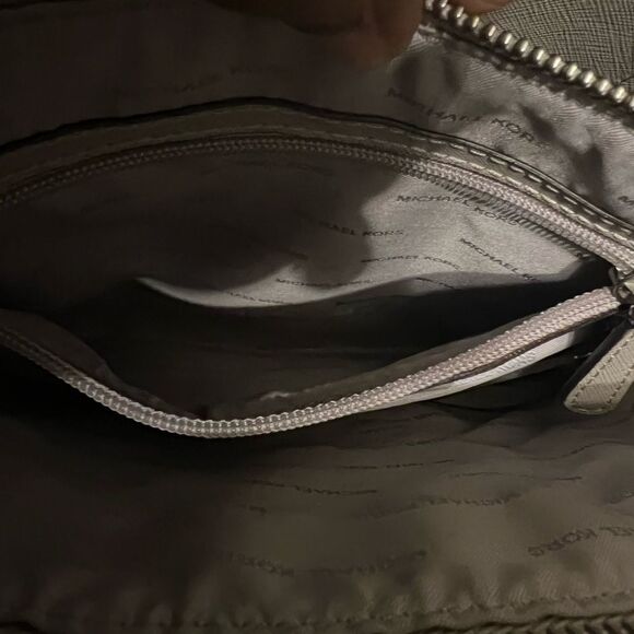 Michael Kors Tan Pebbled Leather Hamilton Traveler Satchel Handbag - Picture 11 of 16
